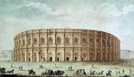 Uitzicht op het Romeinse Amfitheater